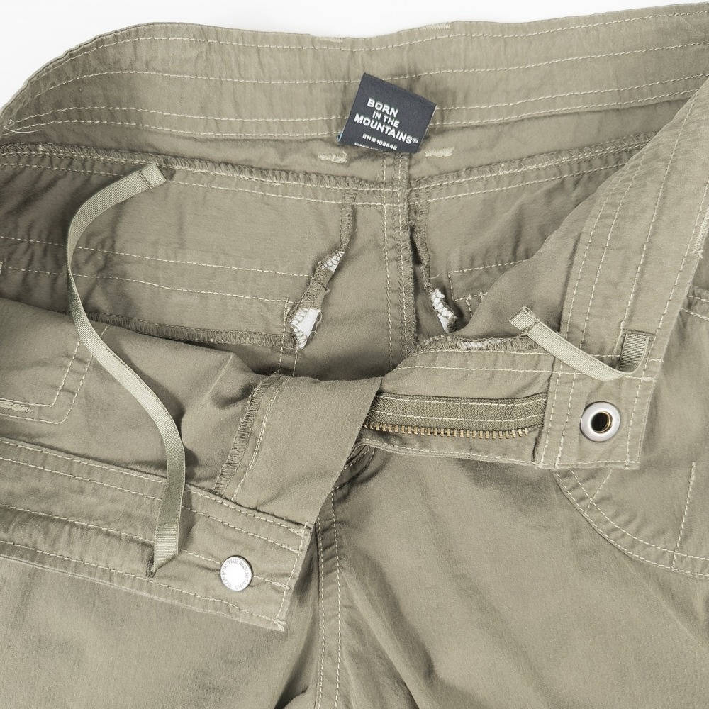 Kuhl Kontra Capri Shorts Womens 10 Roll Up Cargo Olive Green Outdoor Hiking - Picture 7 of 15